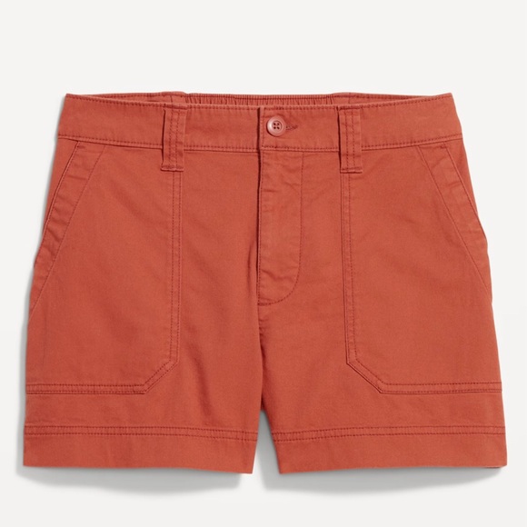Old Navy High-waisted OGC Chino Shorts - 3.5" Inseam - x-small - Bronzed Amber - Picture 4 of 8